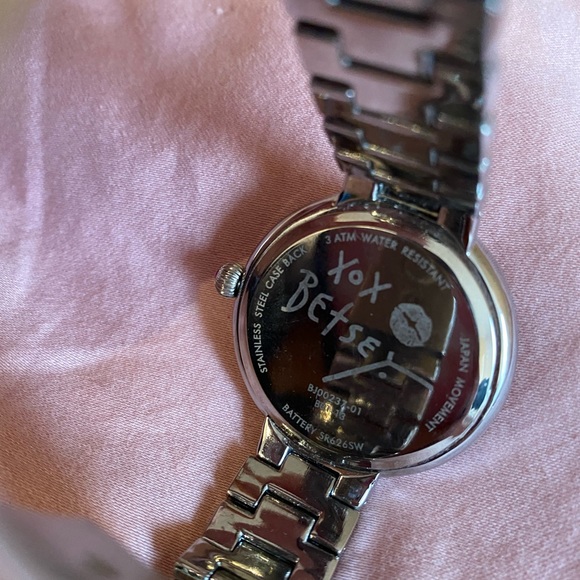 COPY - Betsey Johnson Silvertone Watch - Picture 3 of 4